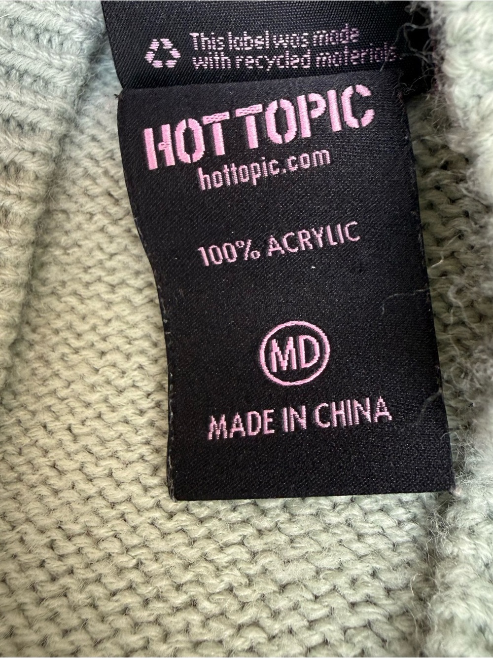 Hello Kitty Mushroom Cardigan Sage Green Kawaii Fairy Grunge Sanrio Hot Topic - Picture 6 of 7